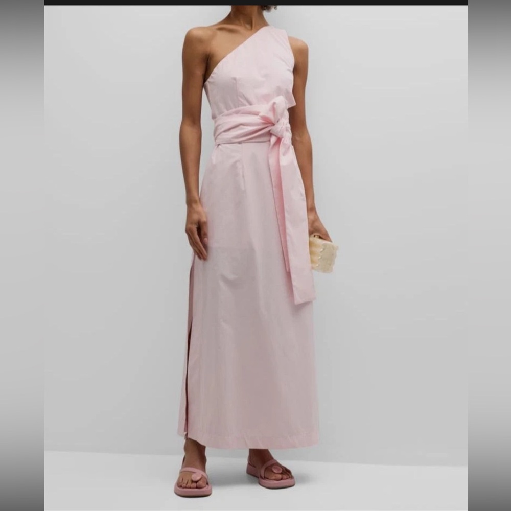 BONDI BORN Pink Asymmetrical Tie Front Dress - Picture 3 of 3